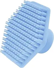 Silicone Face Scrubber - Facial Brush for Deep Cleansing and Gentle Exfoliation, Soft Silicone Scrubber with Anti-Slip Handle, Face Exfoliator for Men & Women (Blue, One size)