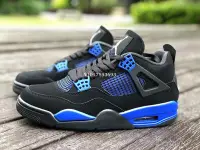 在飛比找Yahoo!奇摩拍賣優惠-Air Jordan 4 AJ4 黑藍 皇家藍 減震短筒氣墊