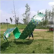 Dragon Dance Silk 8 M Dragon Dance Props Outdoor Dragon Ribbon Streamer Handmade Silk Dragon for New Year Stage Performance Wu Long Ribbons (Color : Green B, Size : 8m)