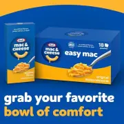 Kraft Easy Mac Original Macaroni Microwavable 18 ct Packets Packaging May very