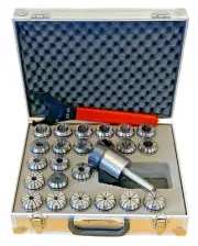 2MT ER40 COLLET SET IN ONE COMPLETE CASE WITH COLLETS (3-25MM) CHUCK AND SPANNER