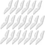 BEBEMOKO 20pcs Anti-fogger Face Nose Strip Protection Strip Nose Pad Seal Nose Cushion Glasses Nose Grips Nose Sponge Tape Holder Nose Bridge Clip Nose Support for Glasses White