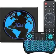 Android TV Box 11.0, X98 Mini Android TV Box Amlogic S905W2 Quad Core 64Bit Cortex A35 CPU,Mali-G31 MP2 GPU with 2.4G/5.8G Dual WiFi BT4.0 100M Ethernet LAN Set Top Box,4gb+32gb