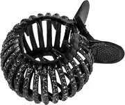 AUTSUPPL Ponytail Clip with Rhinestone Design Stylish Claw Clip Hair Holder for Women and Durable Hair Accessories for Parties Banquets and Daily Wear