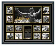 ARNOLD SCHWARZENEGGER MR OLYMPIA BODY BUILDING SIGNED L/E FRAMED MEMORABILIA