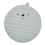 Jiggle & Giggle Kids Bunny 120cm Quilted Playmat Soft Padded Nursery Mat Grey