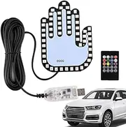 Hand Light for Car,Finger Gesture Light with Remote | Rear Window Sign, Funny Finger for Automotive Warning, Vehicle Accessories