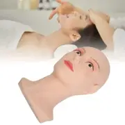 Bald Manikin Head Wig Mannequin Head Female Face Washable PVC Mannequin Head HR6