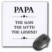 3dRose Papa the man the myth the legend MousePad