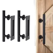 2×12" Barn Door Handle Sliding Flush Pull Wood Door Gate Stainless Steel Hardware