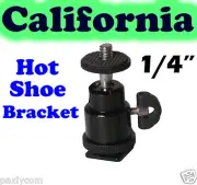 Standard 1/4'' Hot Shoe Mount Adapter Holder Flash LCD Monitor Magic Arm Metal