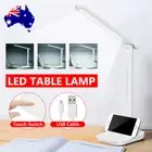 2in1 Foldable Table Lamp LED Reading Desk Lamps Stand Touch Switch Study Light