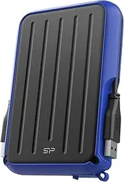 Silicon Power Armor A66 5TB Rugged External Hard Drive, Military-Grade Shockproof Water-Resistant USB 3.0 Portable HDD for PC Mac Laptop Computer - Blue