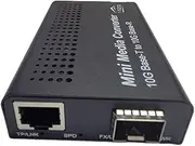 iszo 10G Media Converter, 10G SFP to RJ45, Fiber to Ethernet Converter, 10G Base-T SFP+ Ethernet Media Converter,1G/2.5G/5G/10G Adaptive,Support XGS-PON Stick was-110,MINI-SFPMC10G