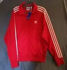Adidas Red M FIREBIRD TT Retro Training Sport Top Jacket Trainer Soccer