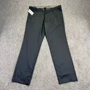 NEW Dockers Signature Khaki Pants Size 38x34 Mens Athletic Fit Gray Lux Cotton