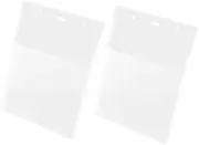 AUTSUPPL 2pcs Wall-Mounted File Case Magazine File Holder Plastic Wall Organizer for Office
