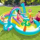 Intex Inflatable Water Slide Dinoland Play Center Sprayer Kids Swimming Pool Gam