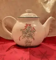 CORELLE * Stoneware TEA POT * Corning Consumer Products * Callaway Holiday* 1999