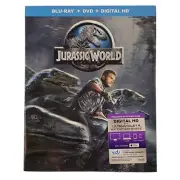 Jurassic World Blu-ray DVD 2-Disc Set HD Bonus Features Dinosaur Park Movie 2015