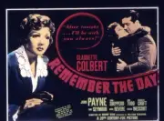 Remember The Day Poster Claudette Colbert John Payne 1941 Movie Old Photo
