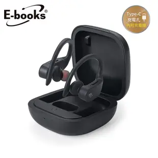 E-books SS25 真無線TWS藍牙專業級耳掛耳機 現貨 廠商直送