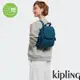 『猴子包』Kipling 石青翡翠綠拉鍊掀蓋後背包-CITY PACK MINI