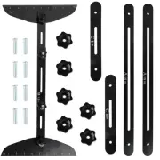 Stair Treads Gauge Template Tool,Stair Measuring Ruler Set,Shelf Layout Black