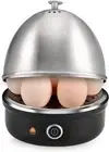 Electric Egg Cooker: 7-Cap for Boiled, Poached, Scrambled, Omelets