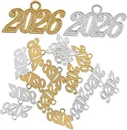 [Ipetboom] 20pcs 2026 Graduation Keychain Charms Elegant Alloy Jewelry Pendants for DIY Necklaces and Bracelets Class of Tassel Charm for Creative Craft Projects