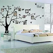 Kibi Wall Sticker Tree PVC Giant Black Picture Frame Memory Tree Vine Branch Removable Wall Sticker Tree Family Wall Tattoo Tree Photo Frame