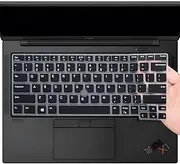 Keyboard Cover Skin for 2023 2022 Lenovo Thinkpad x1 Carbon Gen 10/11 14", ThinkPad X1 Yoga Gen 7/8, ThinkPad L14 P14s Gen 3, ThinkPad T14 T14s Gen 3(NOT Fit T14 L14 P14s Gen 2 1) -Black