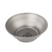 MOBI GARDEN Titanium Plate & Bowl, Titanium Soup Bowl (600ml)