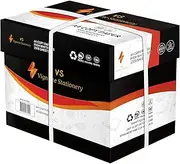 Vignette Stationery 1x Carton A4 Printing Copy Paper, 80GSM, 2500 Sheets, 5 Reams, 500 Sheets per Ream, White for Fast Printing 125 Sheets Per Minute Easy Go Through Printer