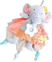 Abaodam Appeasing Doll Towel Burp Towel Unique Elephant Design Soothing for Reduces Anxiety for Comforting Chewing