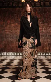 [Johanna Ortiz] Iconic Draped Silk Top