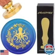 CRASPIRE Octopus Wax Seal Stamp 30mm Vintage Letter Sealing Stamp Brass Head