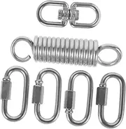 CANIGHT 1 Set Suspension Kit Porch Swing Spring Kit Metal Hammock Spring Porch Spring Hanging Chair Spring Hammock Chair Spring Hammock Fixing Spring Porch Swing Springs Hammock Spring Kit