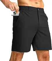 [Maiyifu-GJ] Men's Dress Shorts Summer Casual Lightweight Flat Front Shorts Quick-Drying Breathable Chino Short Pants