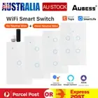 Tuya WiFi Touch Smart Light Switch NO Neutral Wire Required With Capatitor Hot ~