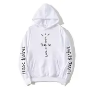 Travis Scott printing casual hoodie Cactus Jack sweater shirt top White L