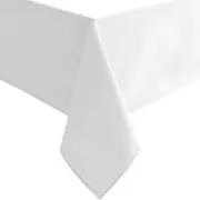 Hiasan White Square Tablecloth - Waterproof and Spillproof 60"x60",
