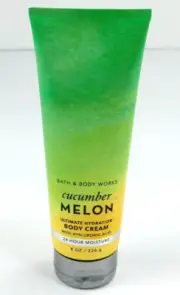 Bath & Body Works Cucumber Melon Ultimate Hydration Body Cream Lotion 8oz NEW!