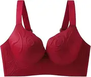 [Generic] Sports Bras Padded Revealing Small Underwear Thin Anti Sagging Wireless Large Size Bra Women's Sports Bras High Support