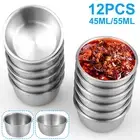 12 Pcs Sauce Dipping Bowl 304 Stainless Steel Dipping Cups 45/55ml Round BANT