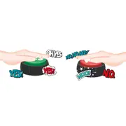 2pc Legami Yes & No Sound Buttons Kids/Children Fun Party Activity Game Toy