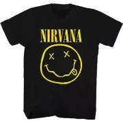 Nirvana Yellow Smiley T-Shirt black New
