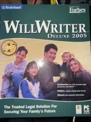 Broderbund WillWriter Deluxe 2005 Big Box Software PC CD-ROM Windows XP New