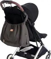 Baby Stroller Underbag, Stroller Bag, B-Shaped Stroller, Upricka, Baby Bag, Water Repellent, Diaper Pouch, Luggage Holder, Mothers Bag (Gray)