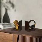 Bookends Retro Resin European Style Book Stopper for Shelf Coffee Table Home